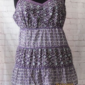 Fashion Bug Boho Empire Waist Top 2X